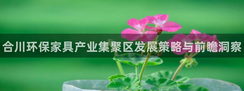 杏耀平台代理注册多少钱一年：合川环保家具产业集聚区发展策略与